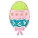 Evergreen Flag Burlap Easter Egg Shaped Garden Flag