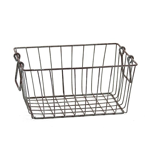 Skalny Rectangle Wire Storage Container, 10 x 5.5 x 4.5