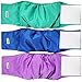 Wegreeco Washable Dog Diapers - Washable Male Dog Belly Wrap- Pack of 3 - (Blue,Green,Purple,X-Small)