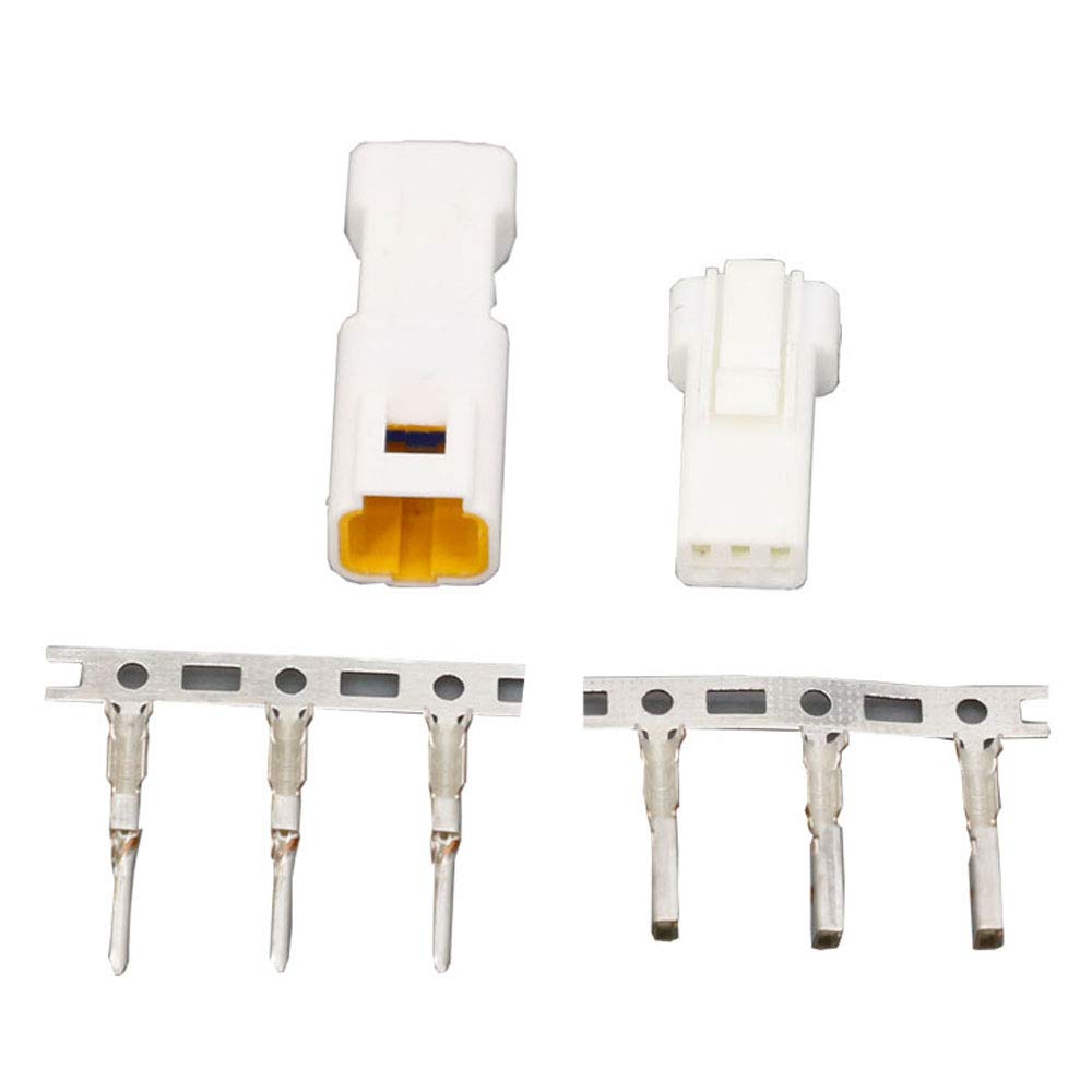 5 Sets Automotive Connectors 03T-JWPF-VSLE-S and 03R-JWPF-VSLE-S 3 Pin Waterproof Connectors