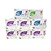 SHUYA Anion Scented Sanitary Feminine Pads Regular Overnight and Panty Liners Combined Package-96Count (8Packs)