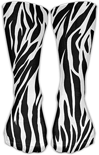 Men Zebra Print Ankle Dress Long Sock Fashion Sock