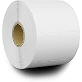 10 Rolls, 10000 Labels – 2.5" x 1.25" Removable Direct Thermal Labels - Compatible with Rollo & Zebra Desktop Printers and More – 1” Core; Perforated, Water & Oil Resistant