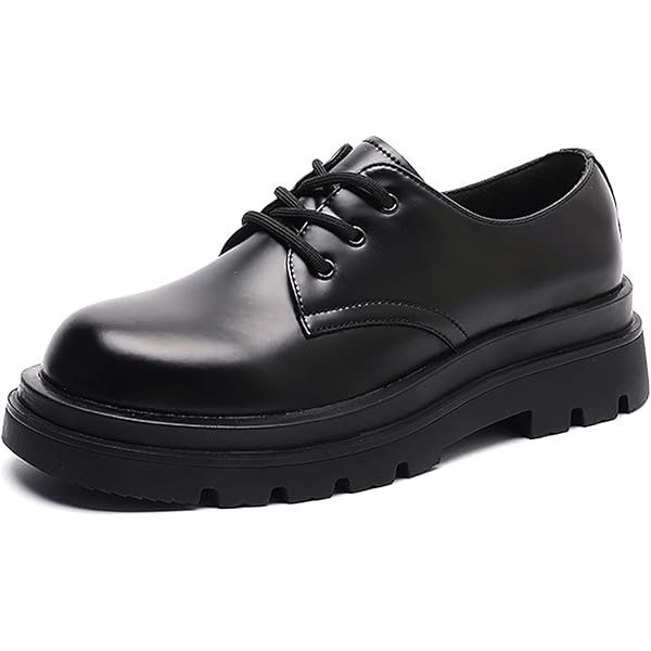 Amazon.com | Men's Genuine Leather Thick Soled Round Toe