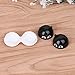 Bettal Cute Cat Shaped Contact Lens Case Travel Kit Mirror +Bottle + Tweezers Container Holder (Black)