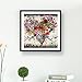 Fairylove 30×30 Diamond Painting Kit Full Love Heart Diamond Bead Painting Kit Diamond Embroidery Kit,Bloom and Carps
