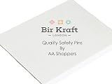 eRadius Extra Large Safety Pins Kraft Craft Pins Size 4 55mm 10Pcs Silver view 3