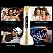 VERKB Rainbow Mic, Wireless Microphone Karaoke(3rd Generation), 3-in-1 Bluetooth Karaoke Machine KTV for Apple iPhone Android Smartphone and Pc(Light Gold)