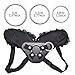 Strap-on Harness Adjustable Universal Adult Sex Toy with 3 Different Sized O-Rings Suction Cup Dildo Compatible Harness, Accommodates up to 59