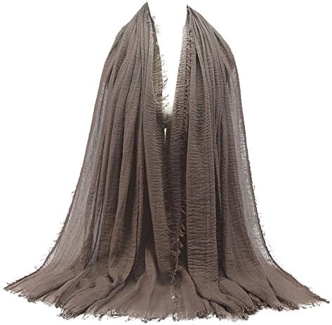 🧣🧣HYIRI Premium Viscose Maxi Crinkle Cloud Hijab Scarf Shawl Soft Islam Muslim Small Fresh head ascot