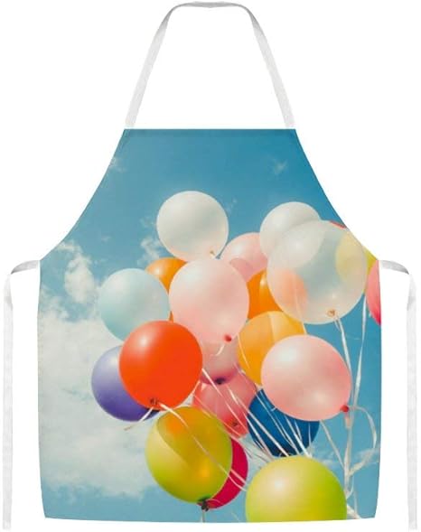Amazon エプロン 空飛ぶ 風船 首掛け ひも付タイプ シンプルエプロン 透けない ホコリが付きにくい 汚れにくい シワになりにくい 動きやすい 透けない 業務用 作業用 男女兼用 エプロン オンライン通販