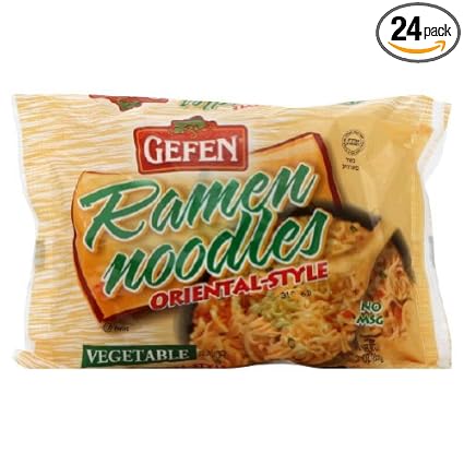 Amazon Com Gefen Ramen Noodle Vegetable Flavored 3 Ounce Pack Of 24 Grocery Gourmet Food