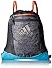 adidas Unisex Rumble II Sackpack, Onix Jersey/Bright Cyan/Onix/Chalk Coral, ONE SIZE
