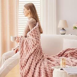 NEWCOSPLAY Super Soft Queen Blanket Pink Premium