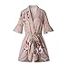 Famulily Women's Boho Floral Print Flare Sleeve Tie Waist Romper Jumpsuit Beachwear(M,Muti)