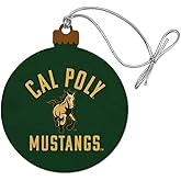 GRAPHICS & MORE Cal Poly Mustangs Logo Wood Christmas Tree Holiday Ornament