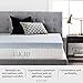 LUCID 4 Inch Gel Memory Foam Mattress Topper-Ventilated Design-Ultra Plush-Twin
