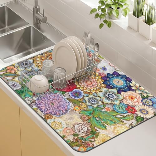Kitchen Countertop Dish Drying Mat