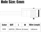 Gebildet 10pcs 6mm 1/4 AC/DC 12-24V LED Indicator Light Waterproof view 6