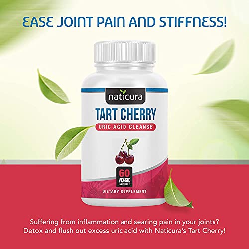 Naticura Tart Cherry Uric Acid Cleanse with Turmeric, Celery Seed