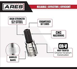 ARES 70103-13-Piece Security Torx Bit Socket Set