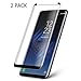 [2 PACK] Galaxy S8 Plus Tempered Glass Screen Protector, Magicmoon PREMIUM Strengthened Clear Anti-Bubble Scratch Proof for Galaxy S8 Plus [98% Half Cover][Case Friendly]