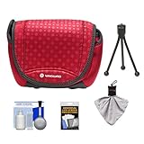 Vanguard Nivelo 15 Mirrorless Interchangeable Lens Digital Camera Case (Red) with Accessory Kit for Sony Alpha NEX-C3, NEX-5N, NEX-7, Olympus OM-D EM-5, E-P3, E-PL2, E-PL3, E-PM1 & Panasonic Micro 4/3 Digital Cameras