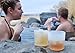 SILIPINT Shorty Silicone Glasses, Squishy Beer Glasses, The Original Unbreakable Silicone Glass, Patented Unbreakable Glassware for Beer and Wine and More, Drinkware That is Heat Safe and Freeze Safe, Frosty White, 9-Ounce