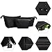 Cosmetic Bag Set,Make Up Bag, Set of 3 Women Girls’ Nylon Toiletry Bag by EASTERN TIME(Black)