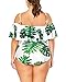 Wavely Women Plus Size Swimwear One Piece Ruffled White,20 Plus