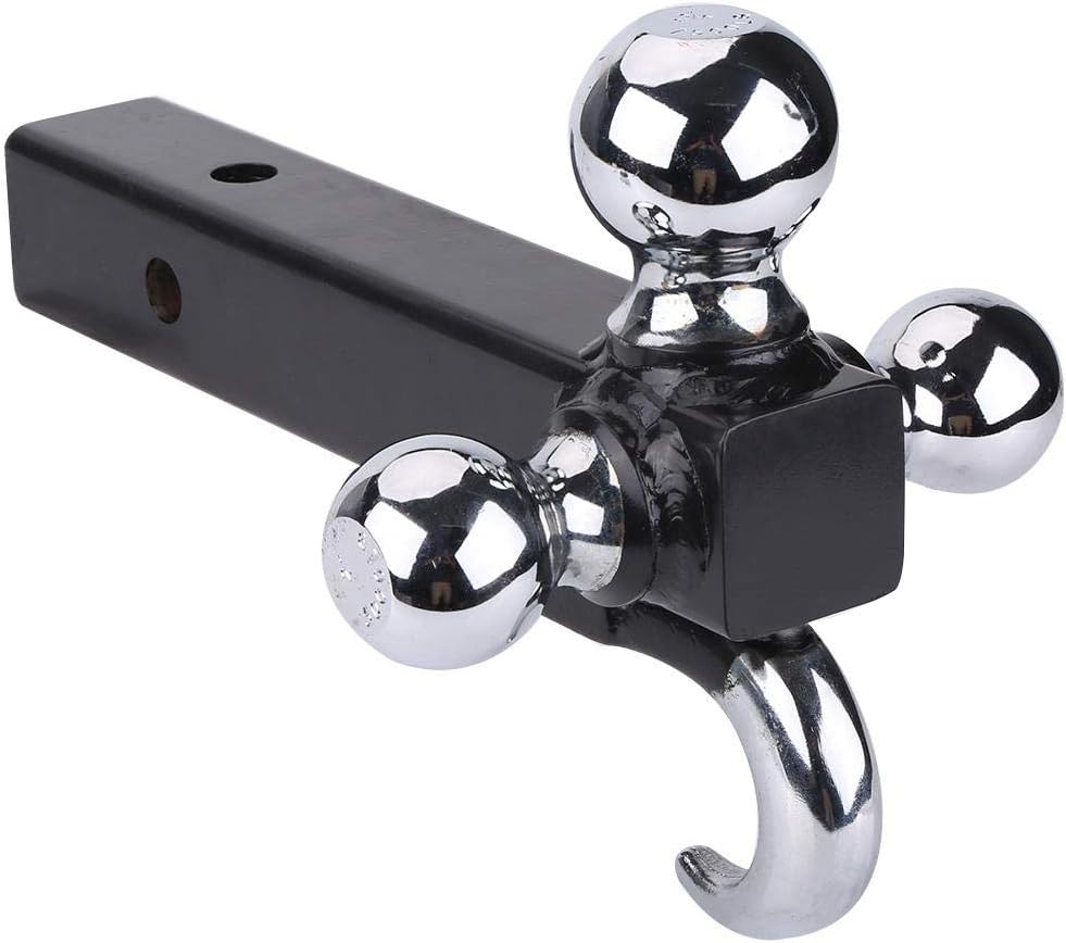 7/8 1 Mount Receiver Hitch Trailer Ball 3 Triple Hitch, Trailer 2 Hook with Towing 5/16 2