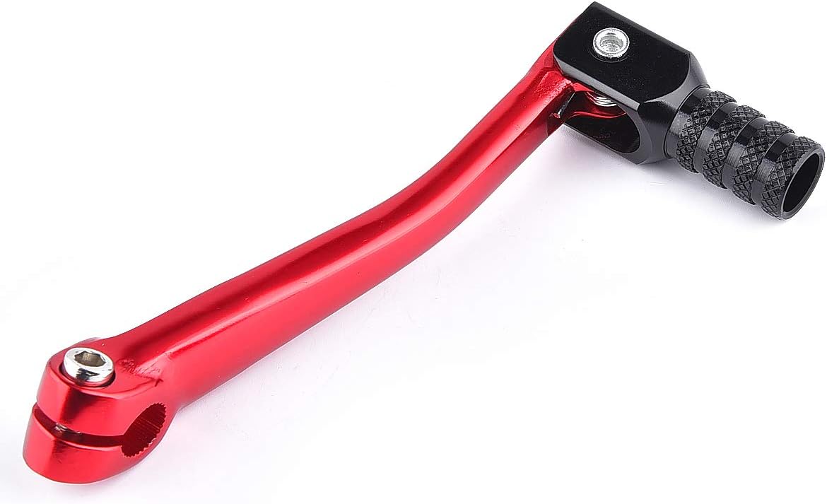 CNC Gear Shifter Alloy Folding Unbrakable 110CC 125CC Dirt Pit Bike CRF50 XR50 Red-Black: Home Improvement