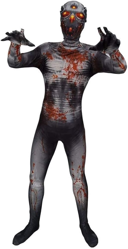 TT &amp; Jessy Halloween Costumes Scary Kids Ghost Jumpsuit