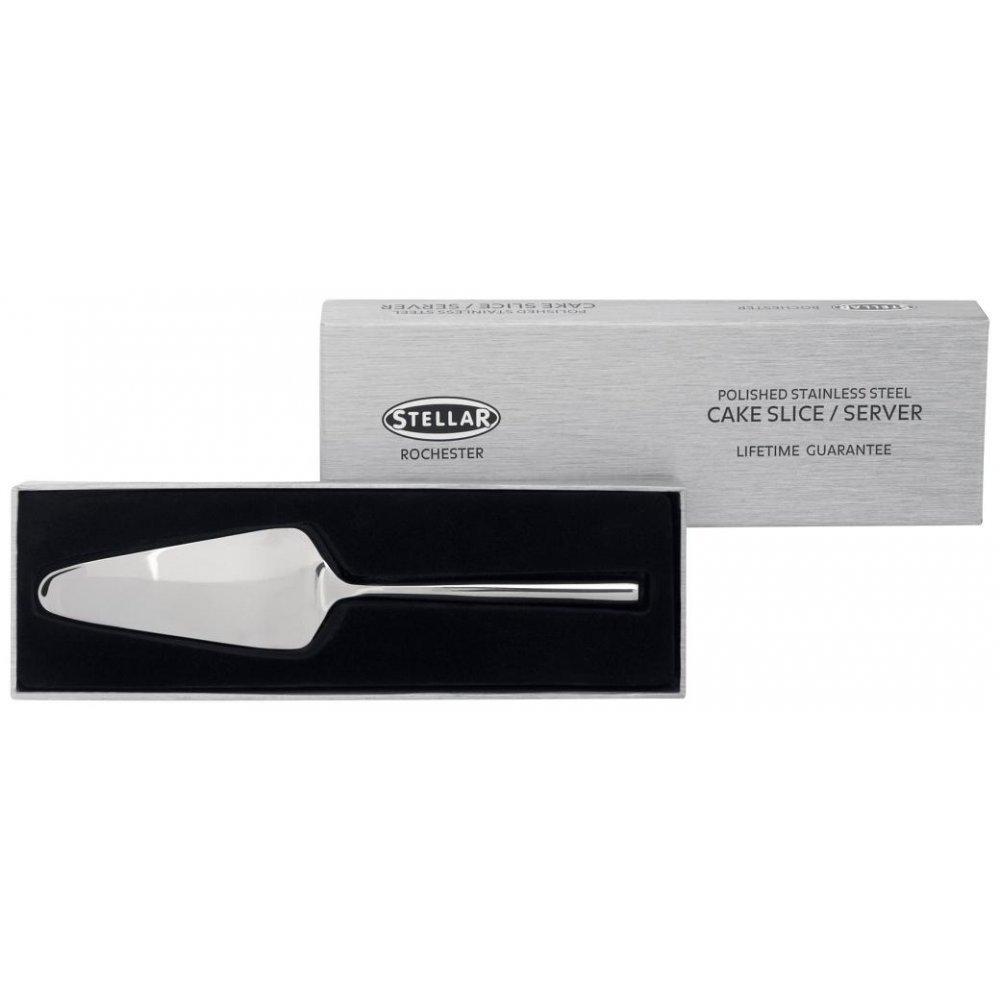 Stellar Rochester Stainless Steel Cake Slice Server in Gift Box, Dishwasher Safe