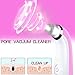 Electric Blackhead Remover, QQCute Comedo Suction Microdermabrasion Machine Rechargeable Facial Pore Cleaner Skin Peeling Machine Comedone Extractor Tool Pink Valentine's Day Gift