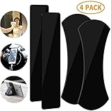 Sticky Gel Pad Cell phone Pad Phone Gel Pad (4Pcs) Qoosea gel pad holder sticker Nano Flourish Lama Anti-Slip Washable Mount For Smart phones Car GPS Kitchen Cabinets iPad Glass Mirrors