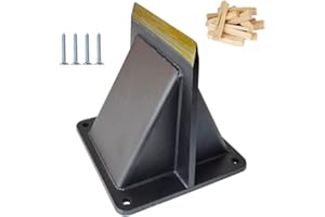 Qinmorelixy 5-Inch Kindling Splitter, Portable Log Splitting Wedge with Safety Cover & Mounting Screws - for Firewood, Fireplace, Fire Pit, and Camping Use