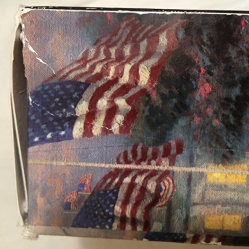 Thomas Kinkade Shimmer Flags Over the Capital Puzzle 750 Pieces MADE IN USA PUZZLE