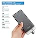 iNiCE 5000mAh Portable External Battery Ultra Slim Power Bank 2 port with Built in Lightning, Micro USB Cable LED Light for iPhone,Samsung,HTC and More ---Gray