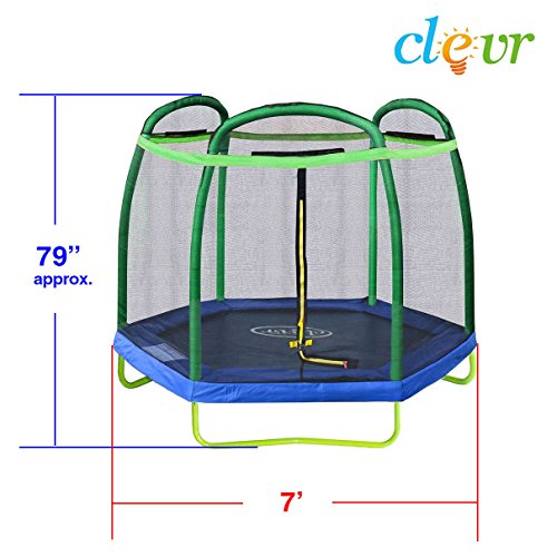 2 Clevr+Trampoline+Safety+Enclosure+Outdoor