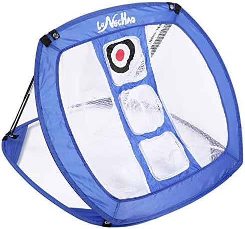 LONGCHAO Pop Up Golf Chipping Net, Golf Target Net for Accuracy and Swing Practice- No leans LONGCHAO Pop Up Golf Chipping Net, Golf Target Net for Accuracy and Swing Practice- No leans