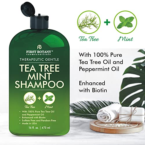 Tea Tree Mint Shampoo and Conditioner contains Pure Tea Tree Oil