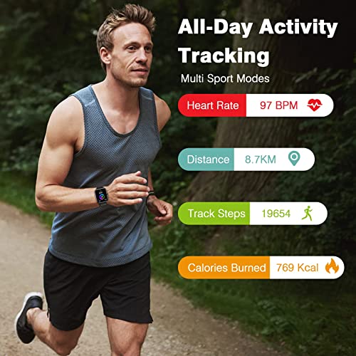 Smart Watch 2023 (Call/Dial) Fitness Tracker Compatible iPhone Android, 1.7" Full Touch Screen