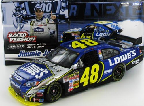 Jimmie Johnson #48 Lowes 1-24th Scale Raced - Win Diecast Car