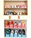 ONEDONE Shoe Slots Organizer Adjustable Shoes Holder Rack Space Saver for Closet 4PCs/Set