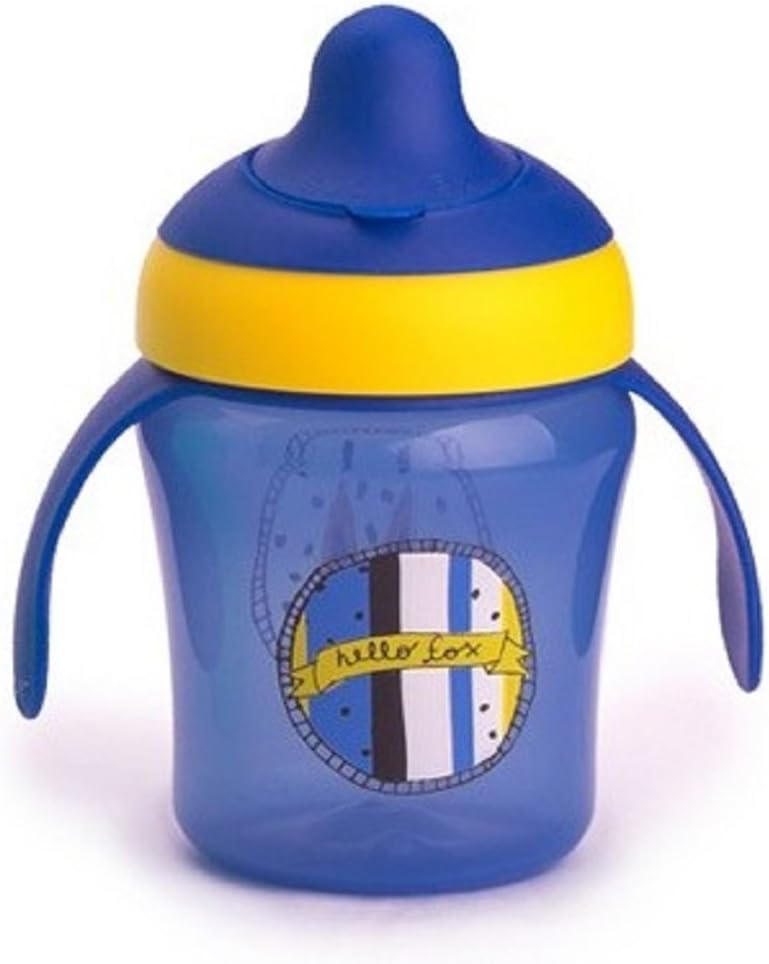 Suavinex Hello Fox Baby Learning Cup Hard Spout 200ml Blue