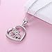 GOXO Mother and Child Cubic Zirconia Owl Bird Pendant Necklace Sterling Silver Owl Necklace For Women Mother 18