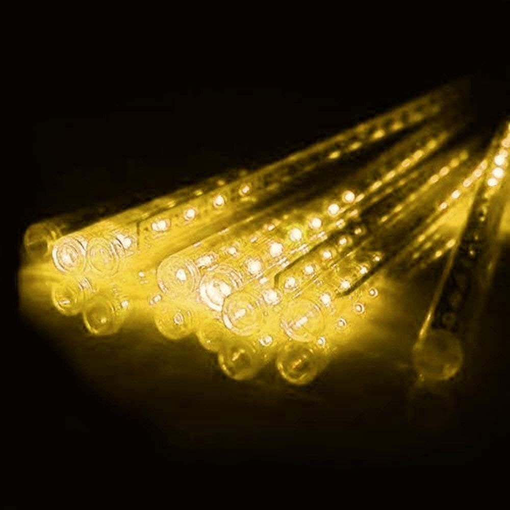 Meteorschauer Regen Lichter Batterie,30cm 8 Tubes 144 LED Wasserdichte