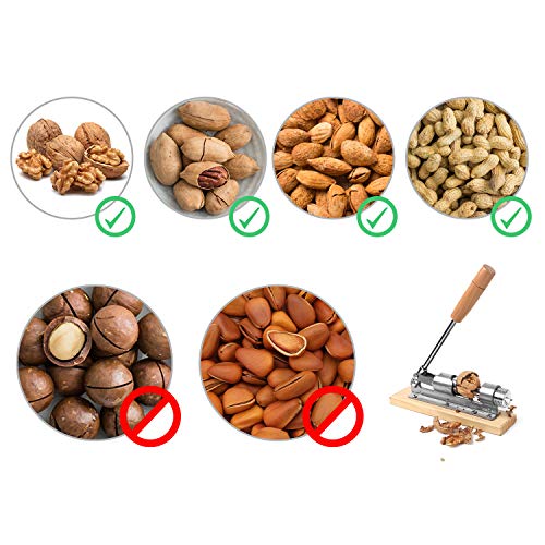 Anwenk Nutcracker Heavy Duty Nut cracker Pecan Cracker Walnut Cracker