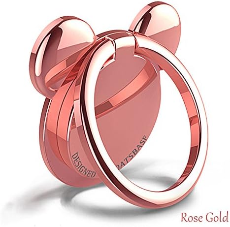 CAMSIR Metal CellPhone Finger Ring Stand Holder Grip kickstand Universal Smartphone Portable Grip with Stand Holder Mickey Pink